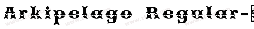 Arkipelago Regular字体转换